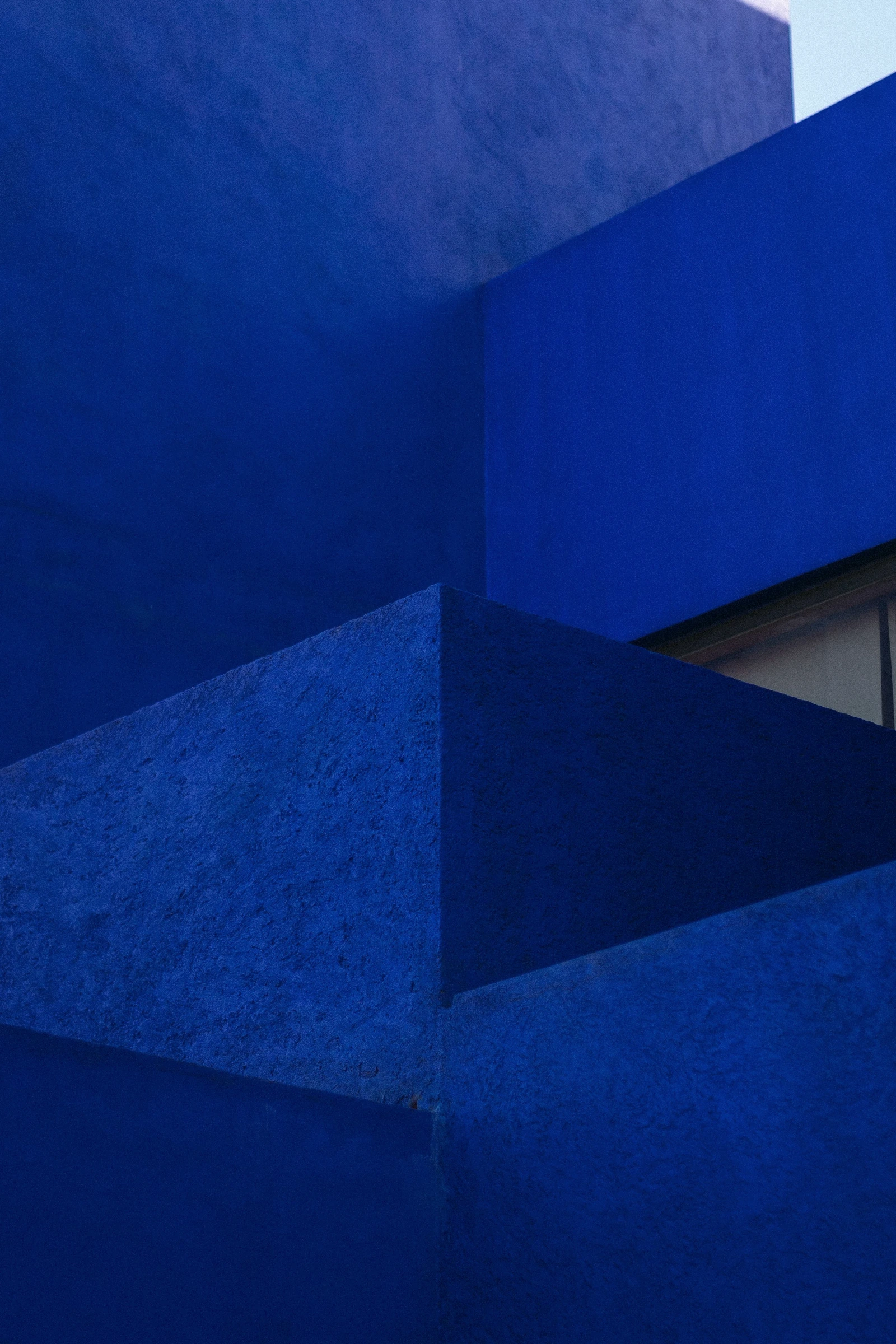Blue architectural composition