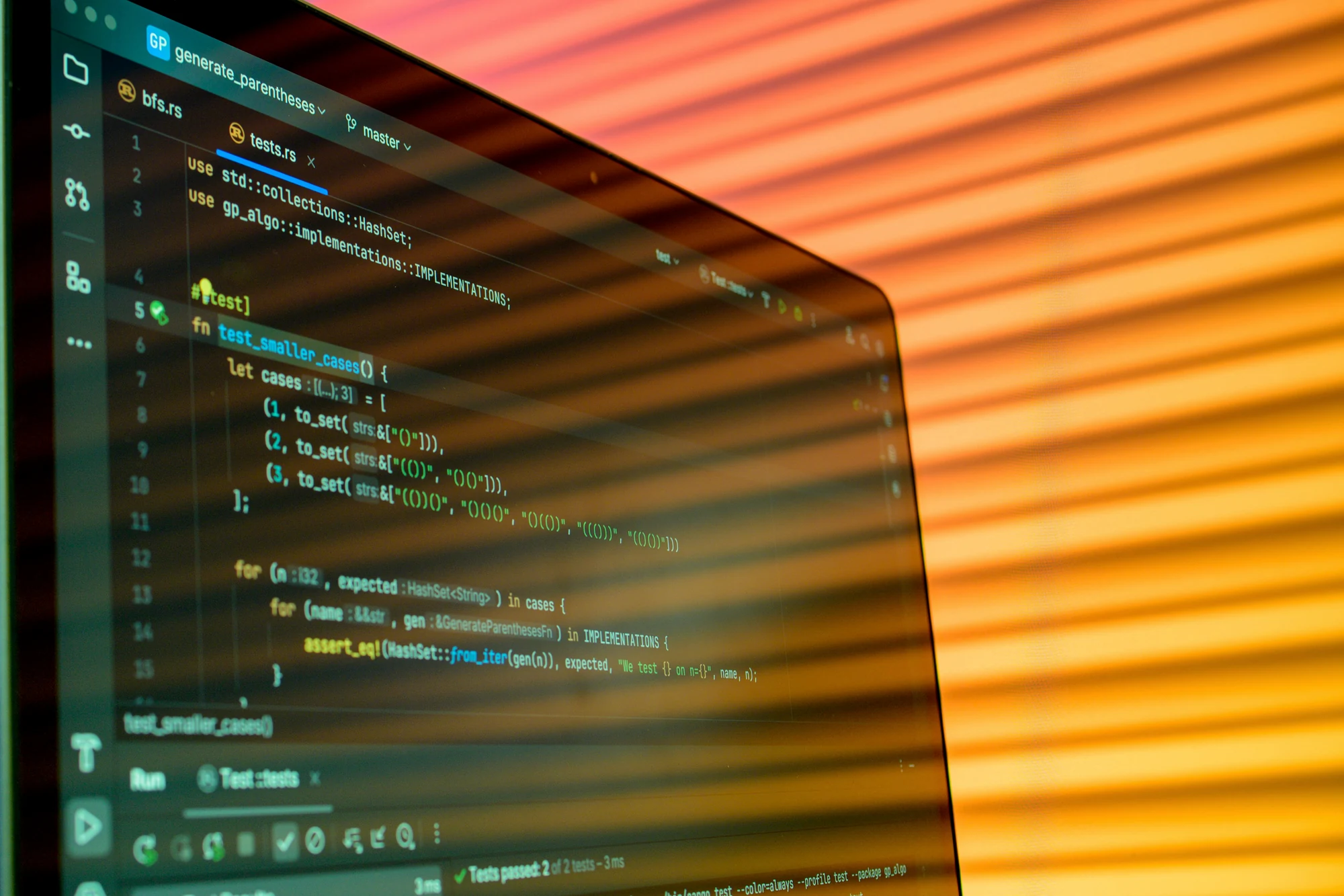 Close-up of source code representing a configurable CRM and ERP product